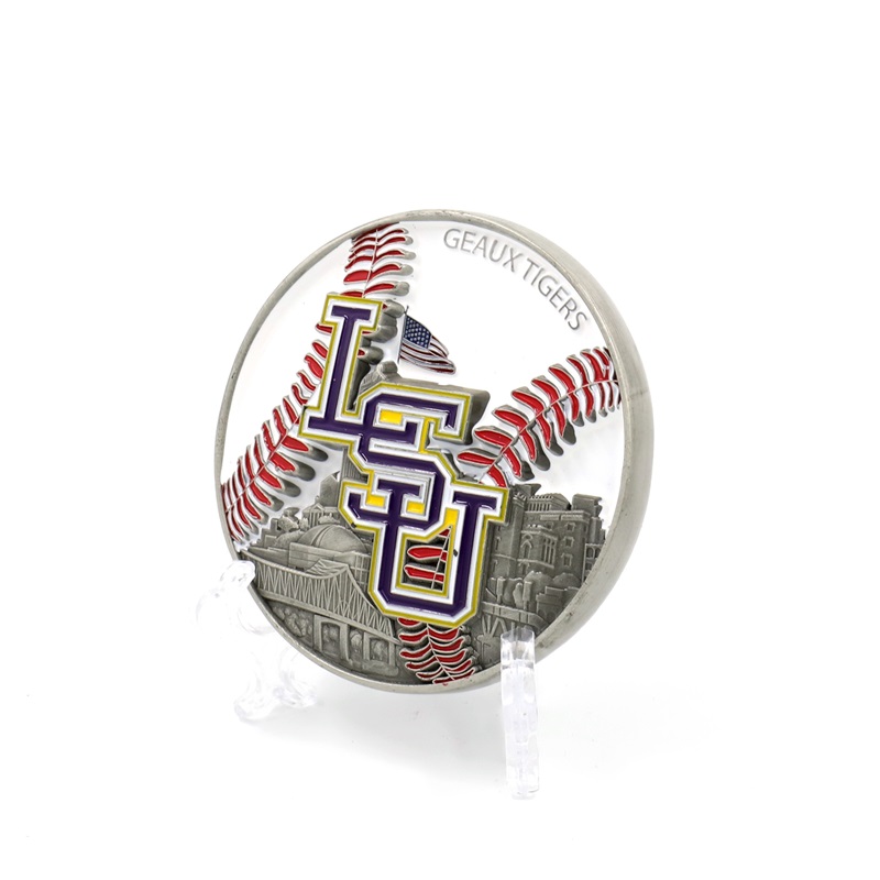 Baseball challenge coin, sports coin